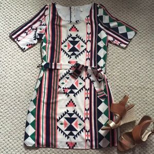 NWOT tribal print dress